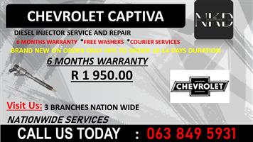 CHEVROLET CAPTIVA DIESEL INJECTORS UVONGO KWAZULU NATAL 