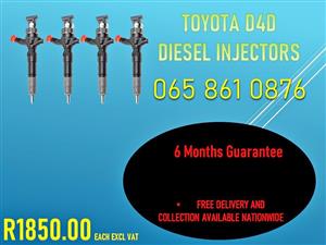 D4D DIESEL INJETORS FOR SALE OR RECON ORIGINALS