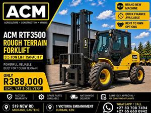 2026 ACM  RTL3500 ROUGH TERRAIN FORKLIFT 4X4