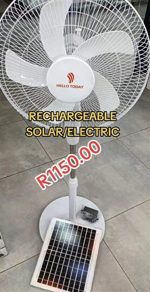Pedestal Solar Charge Fan