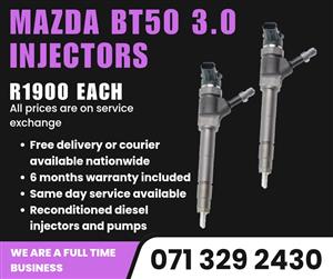 MAZDA BT50 3.0 INJECTORS FOR SALE WITH WARRANTY 