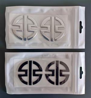 Kawasaki logo gel badges emblems