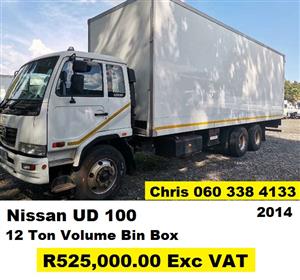 Nissan UD100 12 Ton Volume Bin Box
