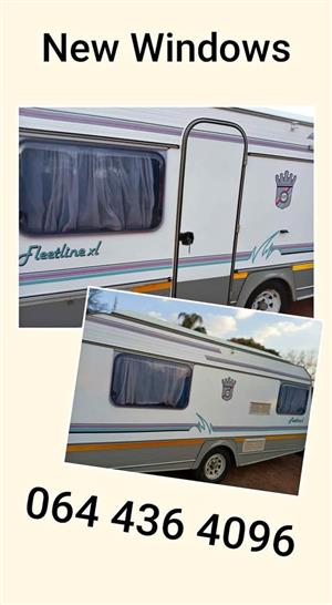 NEW CARAVAN WINDOW'S FOR SALE IN BRAMLEY