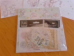  FABSCRAPS BABY SCRAPBOOKING BUNDLE  For Sale