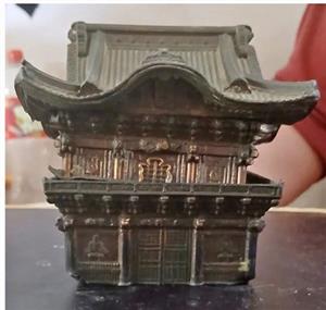 Vintage Japanese pagoda-style music box