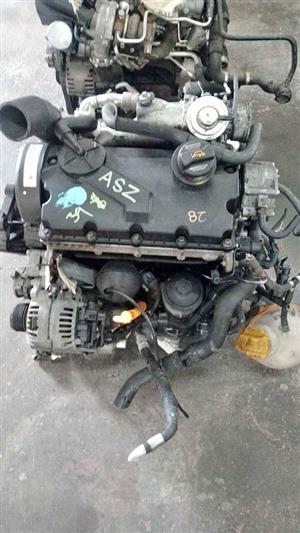 VW ASZ 1.9L TDI COMPLETE ENGINE FOR SALE