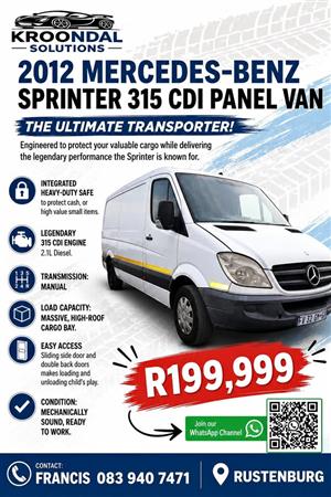 2012 Mercedes-Benz Sprinter 315 CDI Panel Van
