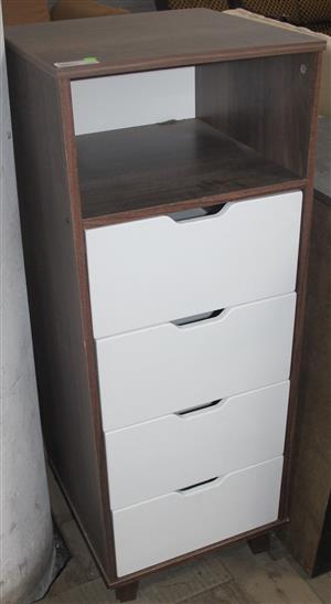 Brown and white chest of drawers S049074I #Rosettenvillepawnshop
