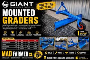 New Giant mounted graders in stock