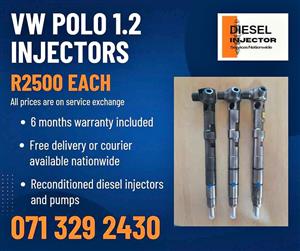 VW POLO 1.2 INJECTORS FOR SALE WITH WARRANTY