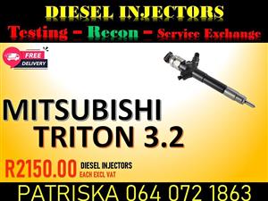 GET YOUR DIESEL INJECTORS FOR MITSUBISHI TRITON 3.2 NEW OR RECON