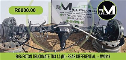 REAR DIFFERENTIAL - 2025 FOTON TRUCKMATE TM3