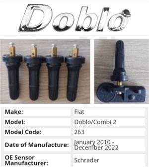 Fiat Doblo / Combi 2 TPMS tyre pressure monitor sensors 