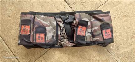 Pod Rack Waist Bag takes for pods and gas/air cylinder