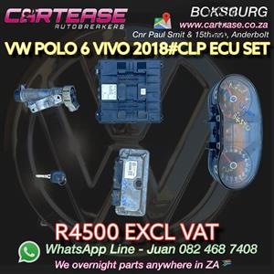 VW POLO 6 VIVO 2018 #CLP ECU SET R4500 EXCL VAT 