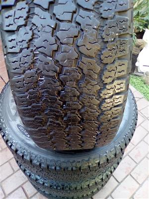 4xGoodyear Wrangler AT Adventurer tyres 265/65/17 very good!! 
