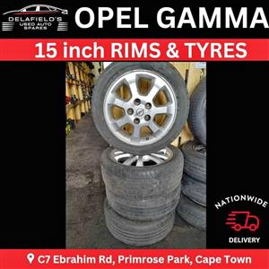 Opel Gamma 15inch Rims and Tyres