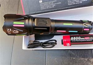 Flashlight  Multifunctional flashlight with high irradiation