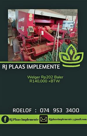 Welger Rp202 Special
