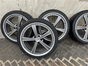 22" Gemballa Porsche Cayenne Mags with 265/35R22 Federal Tyres