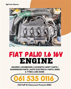 Fiat palio 1.6 16v engine Call or WhatsApp me for more spares
