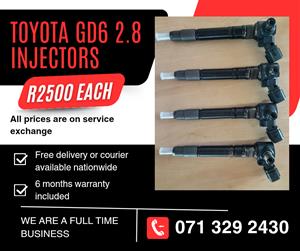 TOYOTA GD6 2.8 INJECTORS FOR SALE WITH WARRANTY 