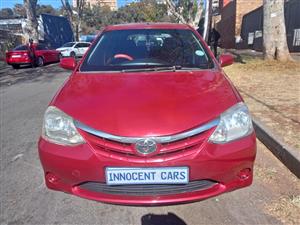 2013 TOYOTA ETIOS HATCHBACK 1.5 ENGINE PETROL, MANUAL, MAROON COLOR, 