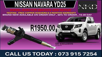 Nissan Navara yd25 Diesel Fuel Injectors 