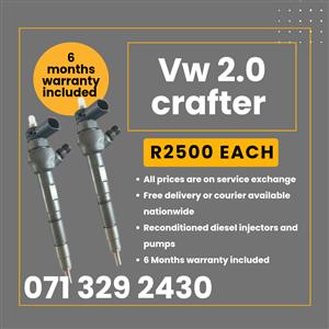 VW CRAFTER 2.0 INJECTORS FOR SALE WITH WARRANTY INCLUDED 