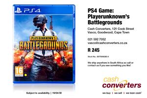 PS4 Game: Playerunknown’s Battlegrounds
