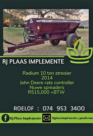 Radium 10 ton strooier
