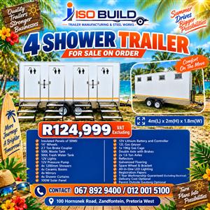 4 Shower Trailer for sale on order