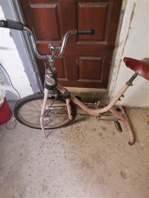 Vintage stationary exercise bike 