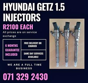 HYUNDAI GETZ 1.5 INJECTORS FOR SALE WITH WARRANTY