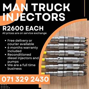MAN TRUCK TGA INJECTORS FOR SALE WITH WARRANTY