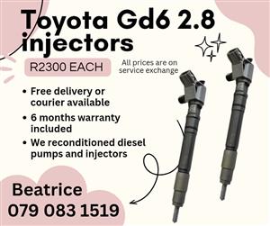 TOYOTA GD6 2.8 INJECTORS FOR SALE WITH WARRANTY 