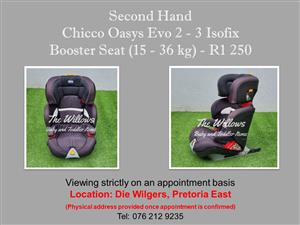Second Hand Chicco Oasys Evo 2 - 3 Isofix Booster Seat (15 - 36 kg)