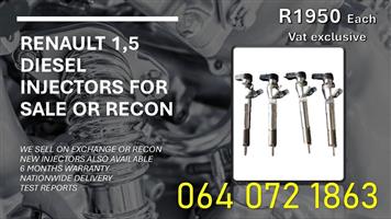 Renault 1,5 diesel injectors 