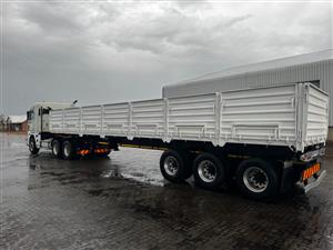 2009 drop side 3 axle trailer for sale