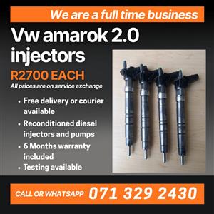 VW AMAROK 2.0 INJECTORS FOR SALE WITH WARRANTY INCLUDED 