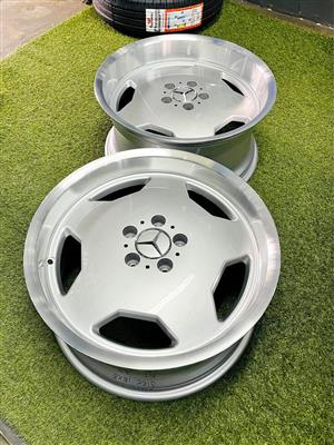 18 INCH MERCEDES BENZ AMG MONOBLOCK DESIGN RIM SET NARROWS/WIDES