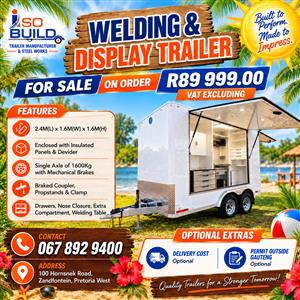 Welding & Display Trailer for sale on order