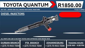 Toyota Quantum D4D Diesel Injectors 