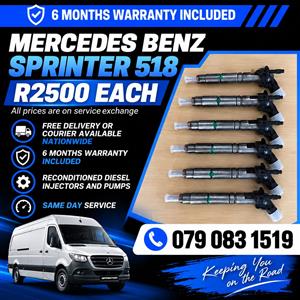MERCEDES BENZ SPRINTER 518 INJECTORS FOR SALE WITH WARRANTY INCLUDED 