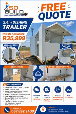 2.4m Display Trailer for sale