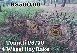 4 wheel Hay Rake