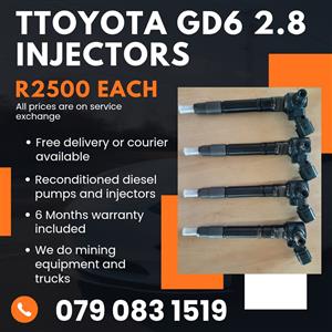 TOYOTA GD6 2.8 INJECTORS FOR SALE WITH WARRANTY 