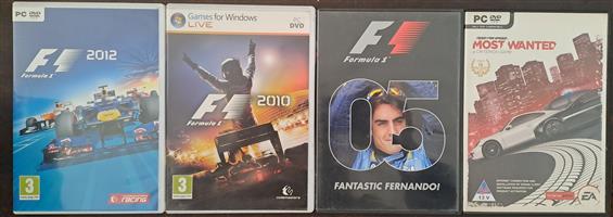 F1 and Need for Speed PC Games.  I am in Kew. 