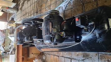 Large air compressor single fase 